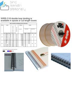 Ring Jilid Wire Binding JBI Spiral Kawat No. 05 Pitch 3:1 (5/16") A4