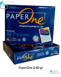 Foto PaperOne Q 80 gr Kertas Fotocopy Print HVS Putih merek PaperOne