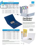 Map berkas arsip Bantex 1361-01 Pipe Binder A4 Capacity 6 cm Blue