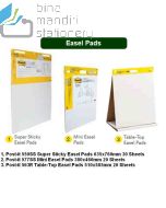 3M Post-it Lengkap murah barang Perlengkapan Kantor 3M Post-it Easel Pads 563R (Table-Top) - 559SS (Super Sticky) – 577SS (Mini Easel Pads) di toko alat tulis grosir Bina Mandiri stationery