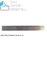 Gambar Mistar Penggaris Besi Panjang 15 cm Joyko Stainless Steel Ruler RL-ST15 merek Joyko